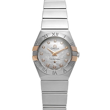 オメガ コンステレーション クォーツ 123.20.24.60.55.005 ホワイトシェル/ダイヤモンド レディース 時計 【中古】【wristwatch】
