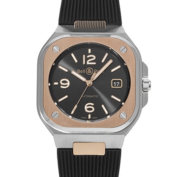 ベル＆ロス BR 05 ブラックスチール&ゴールド BR05A-BL-STPG/SRB ブラック メンズ 時計 【中古】【wristwatch】
