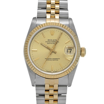 ロレックス デイトジャスト 68273 シャンパン ユニセックス 時計 【中古】【wristwatch】