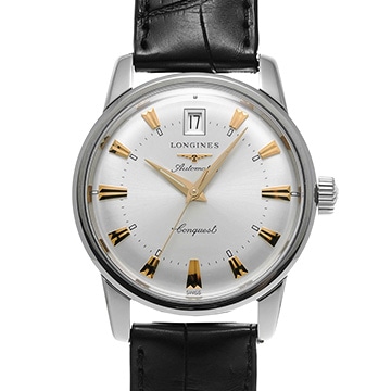ロンジン コンクエスト ヘリテージ L1.611.4.75.4 シルバー メンズ 時計 【中古】【wristwatch】