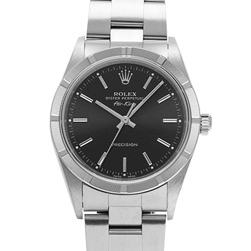 ロレックス エアキング 14010M ブラック メンズ 時計 【中古】【wristwatch】