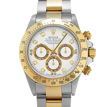 ロレックス コスモグラフ デイトナ 16523G ホワイト/ダイヤモンド メンズ 時計 【中古】【wristwatch】