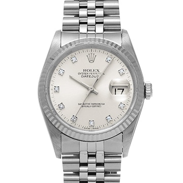 ロレックス デイトジャスト 16234G シルバー/ダイヤモンド メンズ 時計 【中古】【wristwatch】