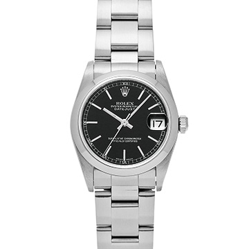 ロレックス デイトジャスト 78240 ブラック ユニセックス 時計 【中古】【wristwatch】