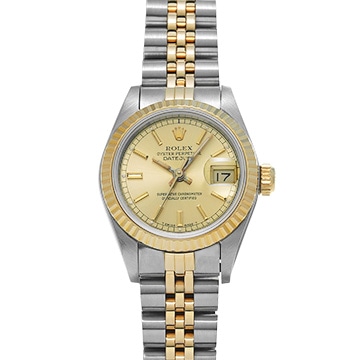 ロレックス デイトジャスト 69173 シャンパン レディース 時計 【中古】【wristwatch】