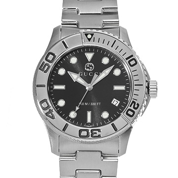 グッチ Gタイムレス　ダイバー YA126277 ブラック メンズ 時計 【中古】【wristwatch】