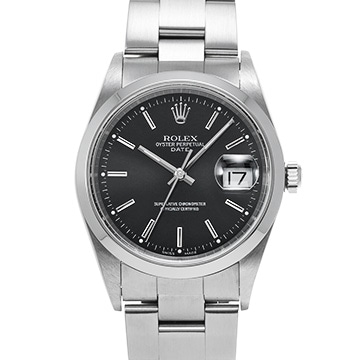 ロレックス オイスターパーペチュアル デイト 15200 ブラック メンズ 時計 【中古】【wristwatch】
