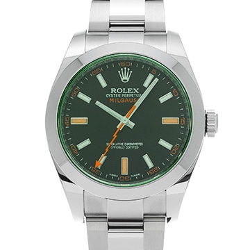 ロレックス ミルガウス 116400GV インテンスブラック メンズ 時計 【中古】【wristwatch】