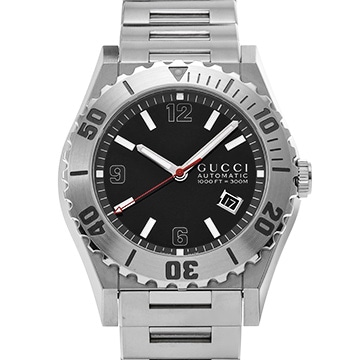 グッチ パンテオン 115.2 ブラック メンズ 時計 【中古】【wristwatch】