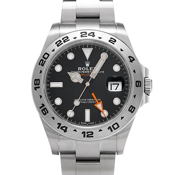 ロレックス エクスプローラーII 216570 ブラック メンズ 時計 【中古】【wristwatch】