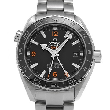 オメガ シーマスター プラネットオーシャン 600 コーアクシャル GMT 232.30.44.22.01.002 ブラック メンズ 時計 【中古】【wristwatch】
