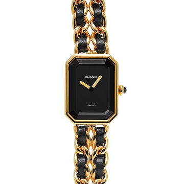 シャネル プルミエール S H0001 ブラック レディース 時計 【中古】【wristwatch】