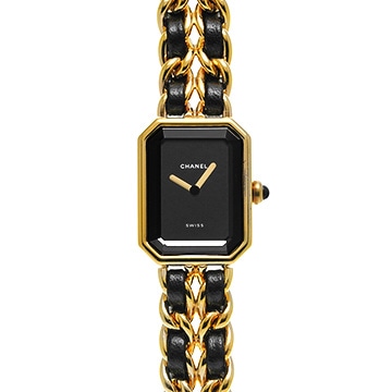 シャネル プルミエール S H0001 ブラック レディース 時計 【中古】【wristwatch】