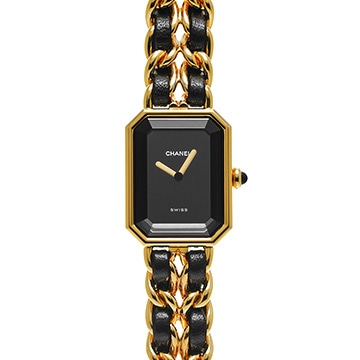 シャネル プルミエール M H0001 ブラック レディース 時計 【中古】【wristwatch】