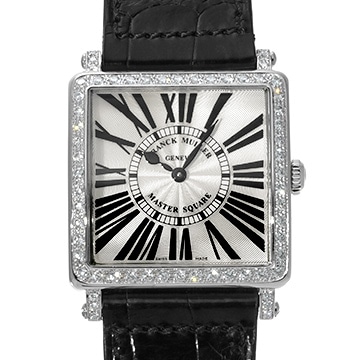 フランクミュラー マスタースクエア 6002MBQZRD1R シルバー レディース 時計 【中古】【wristwatch】