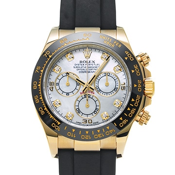 ロレックス コスモグラフ デイトナ 116518LNNG ホワイトシェル/ダイヤモンド メンズ 時計 【中古】【wristwatch】