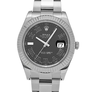 ロレックス デイトジャスト II 116334 グレー メンズ 時計 【中古】【wristwatch】