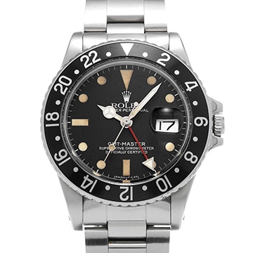 ロレックス GMTマスター 16750 ブラック メンズ 時計 【中古】【wristwatch】