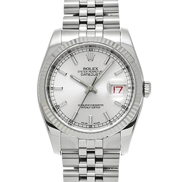 ロレックス デイトジャスト 116234 シルバー メンズ 時計 【中古】【wristwatch】