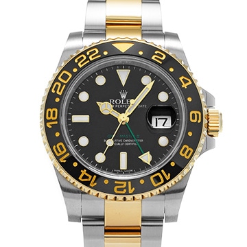 ロレックス GMTマスターII 116713LN ブラック メンズ 時計 【中古】【wristwatch】