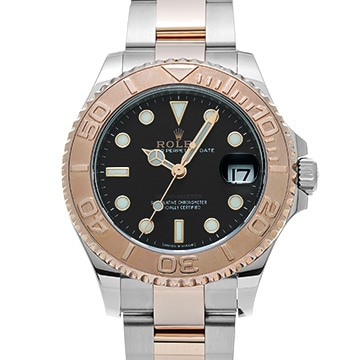 ロレックス ヨットマスター 37 268621 ブラック ユニセックス 時計 【中古】【wristwatch】