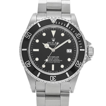 ロレックス シードゥエラー 16600 ブラック メンズ 時計 【中古】【wristwatch】