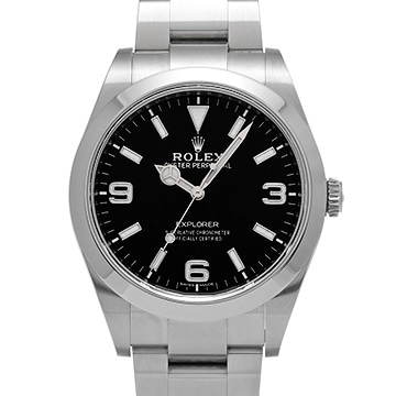 ロレックス エクスプローラー 214270 ブラック メンズ 時計 【中古】【wristwatch】