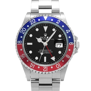 ロレックス GMTマスターII 16710 ブラック メンズ 時計 【中古】【wristwatch】