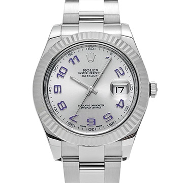 ロレックス デイトジャスト II 116334 シルバー メンズ 時計 【中古】【wristwatch】