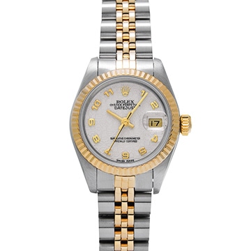 ロレックス デイトジャスト 69173 アイボリーコンピュータ レディース 時計 【中古】【wristwatch】