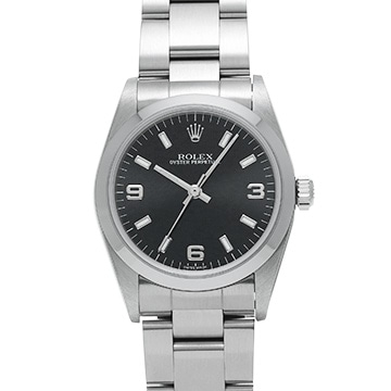 ロレックス オイスターパーペチュアル 77080 ブラック ユニセックス 時計 【中古】【wristwatch】