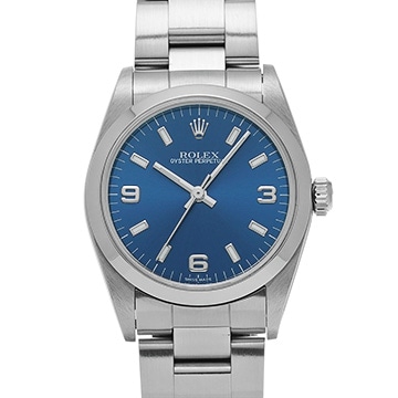 ロレックス オイスターパーペチュアル 77080 ブルー ユニセックス 時計 【中古】【wristwatch】