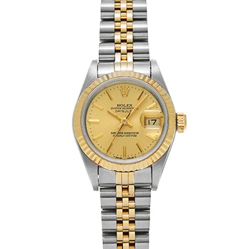 ロレックス デイトジャスト 69173 シャンパン レディース 時計 【中古】【wristwatch】