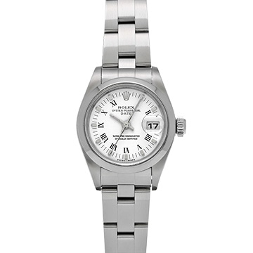 ロレックス オイスターパーペチュアル デイト 79160 ホワイト レディース 時計 【中古】【wristwatch】