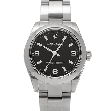 ロレックス オイスターパーペチュアル 177200 ブラック ユニセックス 時計 【中古】【wristwatch】