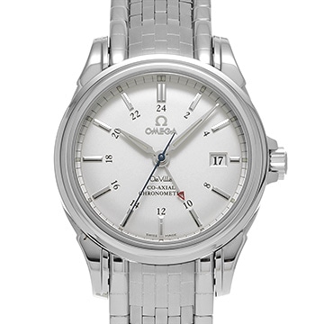 オメガ デ・ヴィル コーアクシャル GMT 4533.31 ホワイト メンズ 時計 【中古】【wristwatch】