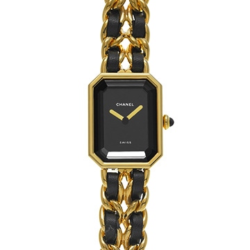 シャネル プルミエール S H0001 ブラック レディース 時計 【中古】【wristwatch】