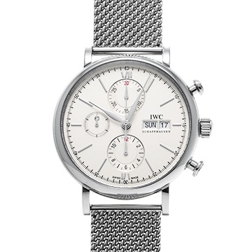 IWC ポートフィノ クロノグラフ IW391009 シルバー メンズ 時計 【中古】【wristwatch】