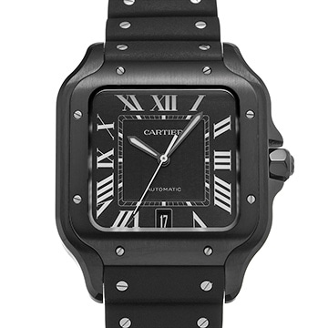 カルティエ サントス ドゥ カルティエ LM WSSA0039 ブラック メンズ 時計 【中古】【wristwatch】