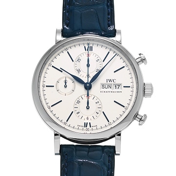IWC ポートフィノ クロノグラフ IW391037 シルバー メンズ 時計 【中古】【wristwatch】