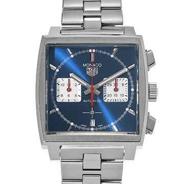 タグ ホイヤー モナコ キャリバーホイヤー02 クロノグラフ CBL2111.BA0644 ブルー/シルバー メンズ 時計 【中古】【wristwatch】
