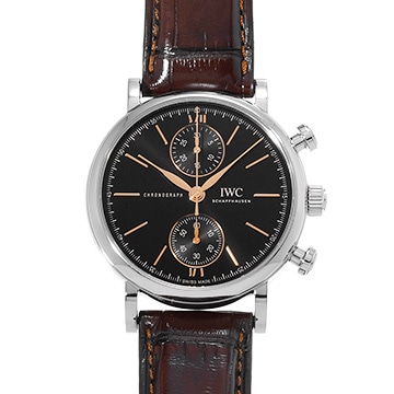 IWC ポートフィノ クロノグラフ 39 IW391404 ブラック メンズ 時計 【中古】【wristwatch】