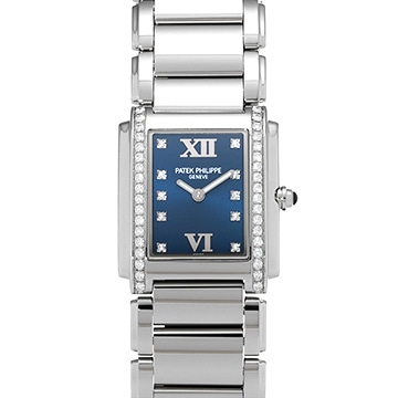 パテック フィリップ トゥエンティ-4 4910/10A-012 ブルー/ダイヤモンド レディース 時計 【中古】【wristwatch】