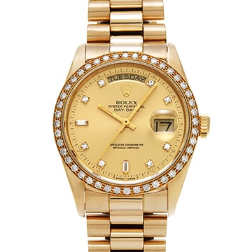 ロレックス デイデイト 18048A シャンパン/ダイヤモンド メンズ 時計 【中古】【wristwatch】