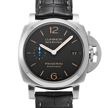 パネライ ルミノールマリーナ 1950 3デイズ オートマティック アッチャイオ PAM01392 ブラック メンズ 時計 【中古】【wristwatch】