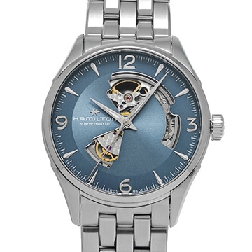 ハミルトン ジャズマスター オープンハート H32705142 ブルー メンズ 時計 【中古】【wristwatch】