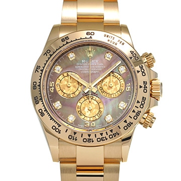 ロレックス コスモグラフ デイトナ 116508NG ブラックシェル/ゴールドクリスタル/ダイヤモンド メンズ 時計 【中古】【wristwatch】