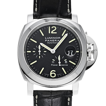パネライ ルミノール パワーリザーブ PAM00090 ブラック メンズ 時計 【中古】【wristwatch】