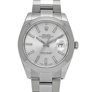 ロレックス デイトジャスト 41 126300 シルバー メンズ 時計 【中古】【wristwatch】