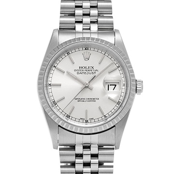 ロレックス デイトジャスト 16220 シルバー メンズ 時計 【中古】【wristwatch】